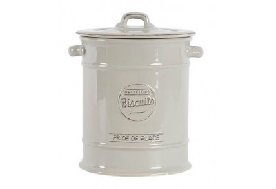 Pride of Place Large Biscuit Jar COOL GREY (D160 x H215mm / 6.3 x 8.5")